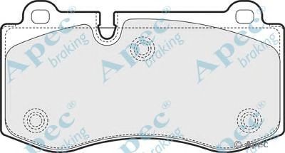 APEC BRAKING pad1560 -  Комплект тормозных колодок, дисковый тормоз